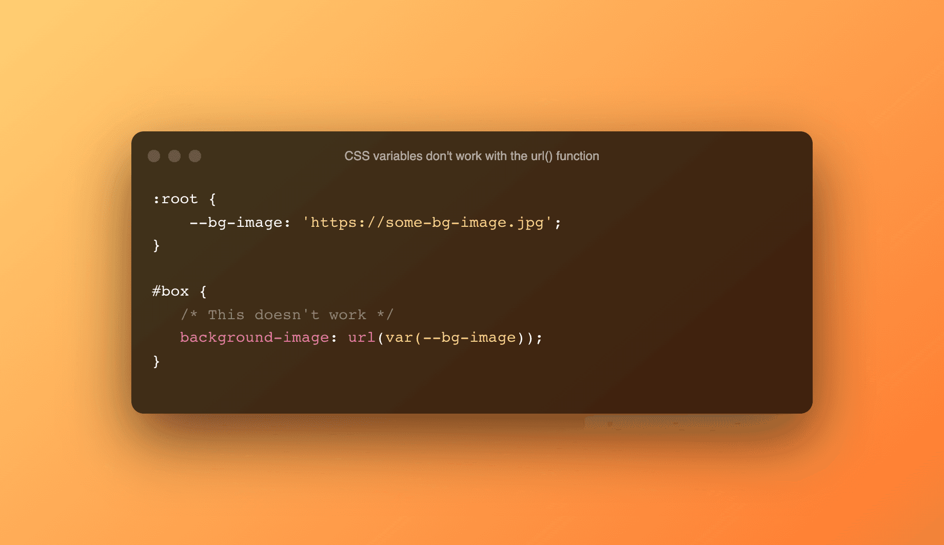 CSS variables don't work with the url() function